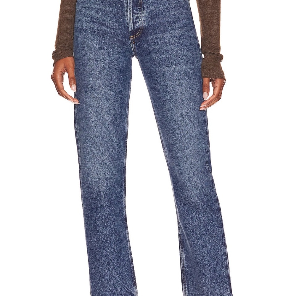 AGOLDE Women's Flare Jeans in Medium Blue Wash